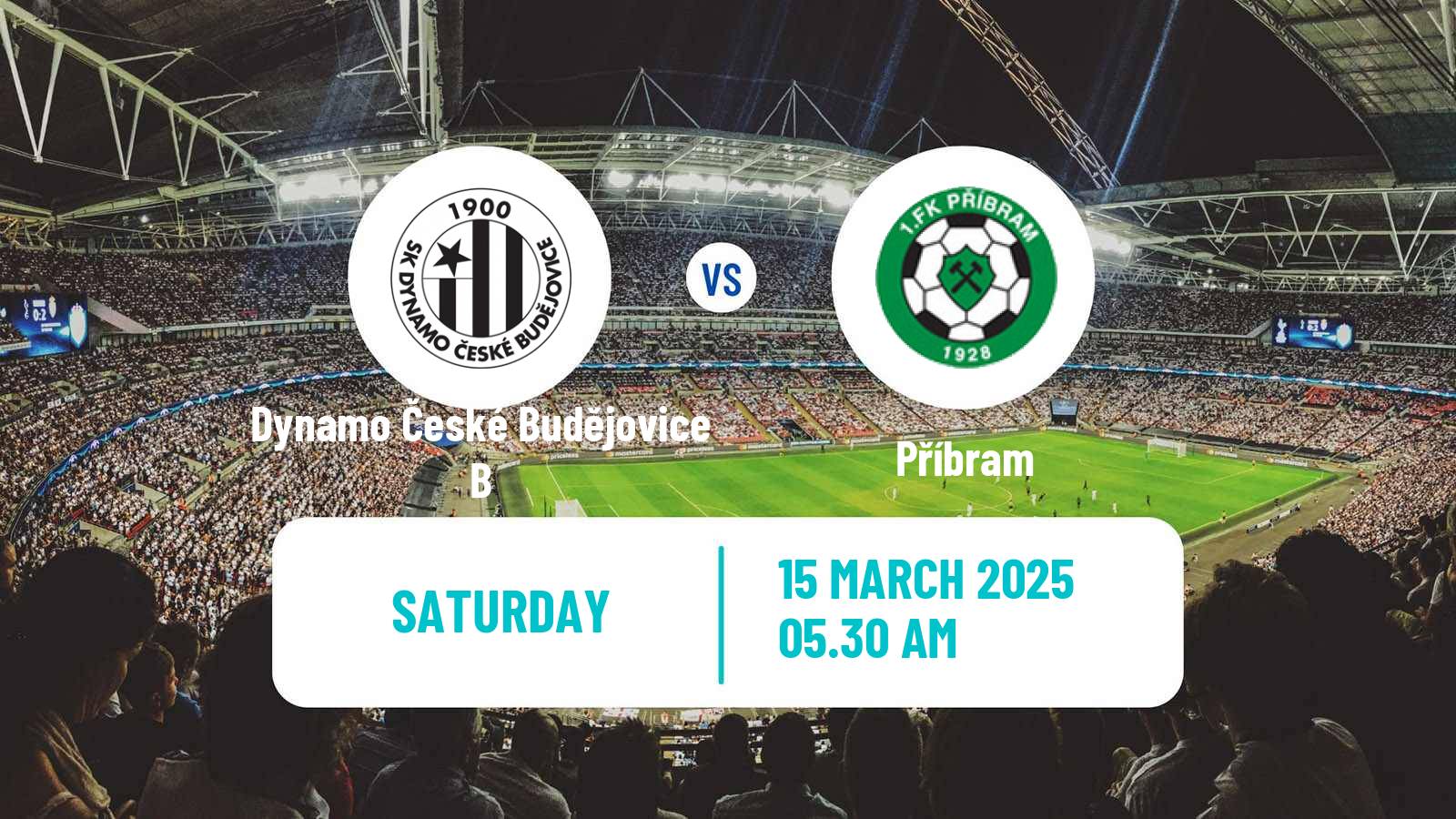 Soccer Czech CFL Group A Dynamo České Budějovice B - Příbram