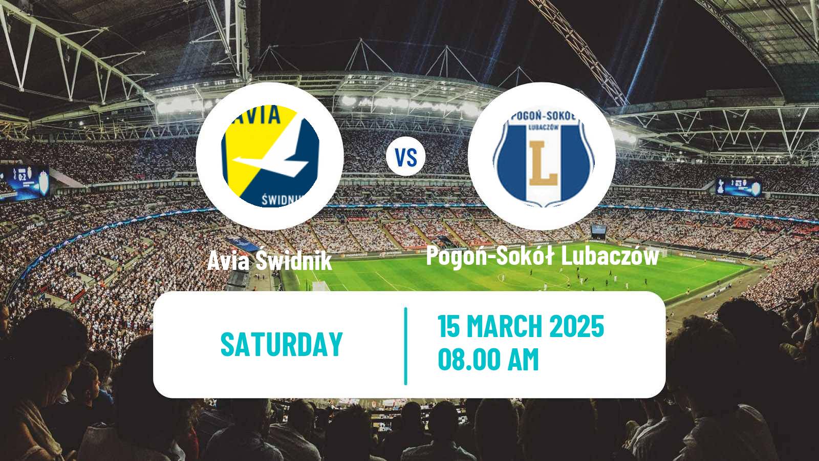 Soccer Polish Division 3 - Group IV Avia Świdnik - Pogoń-Sokół Lubaczów