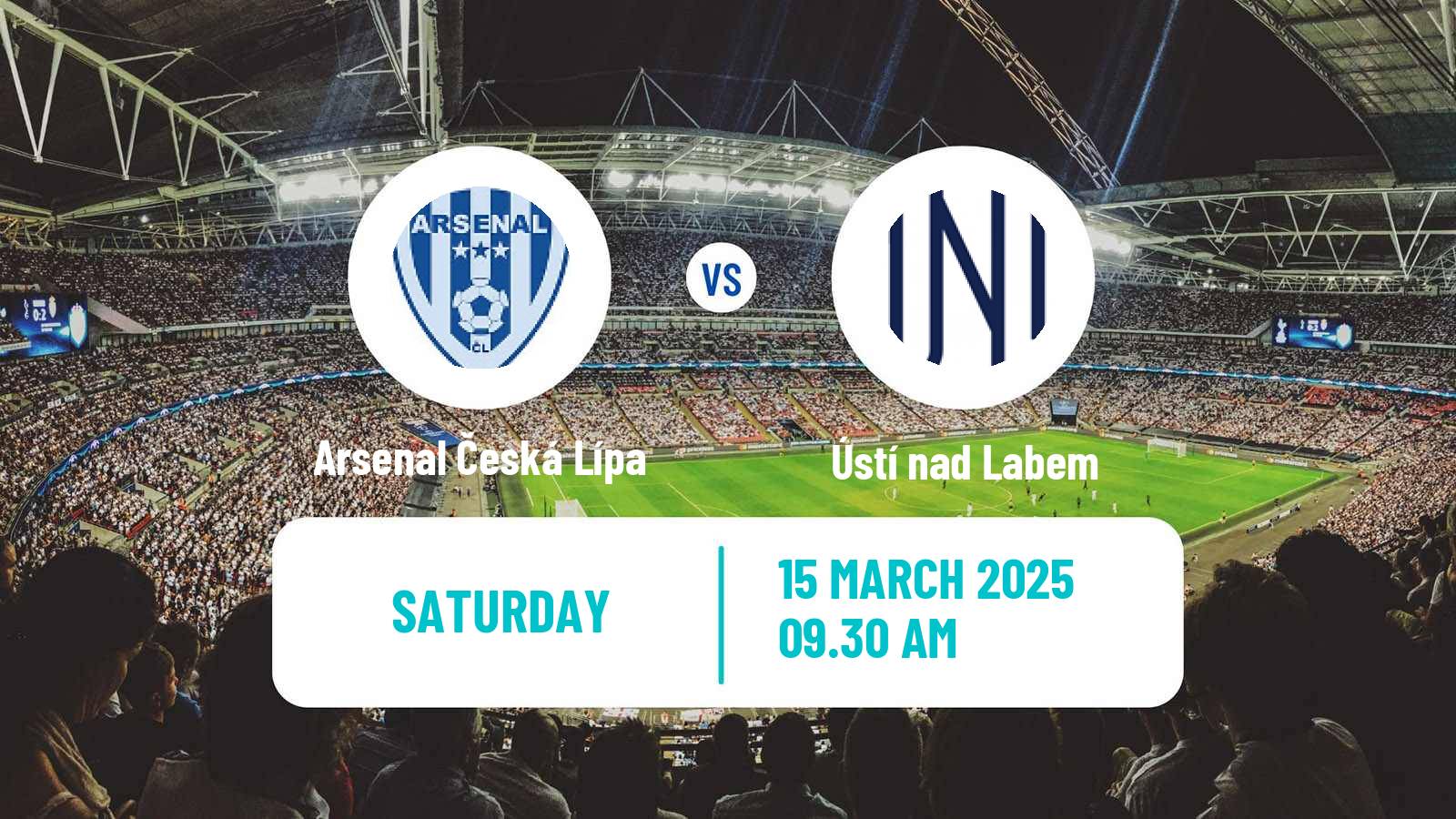 Soccer Czech CFL Group B Arsenal Česká Lípa - Ústí nad Labem