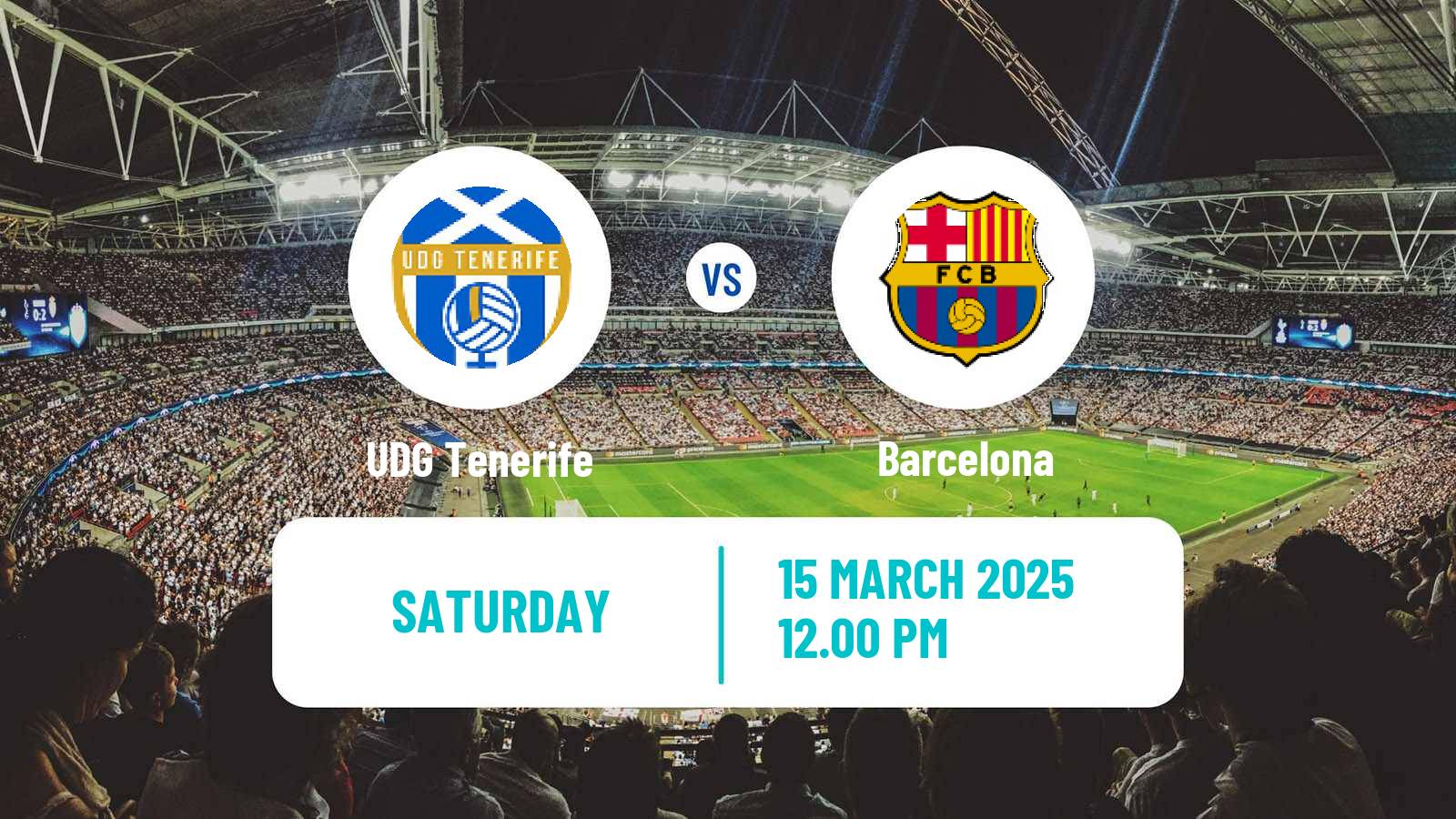 Soccer Spanish Primera División Women UDG Tenerife - Barcelona