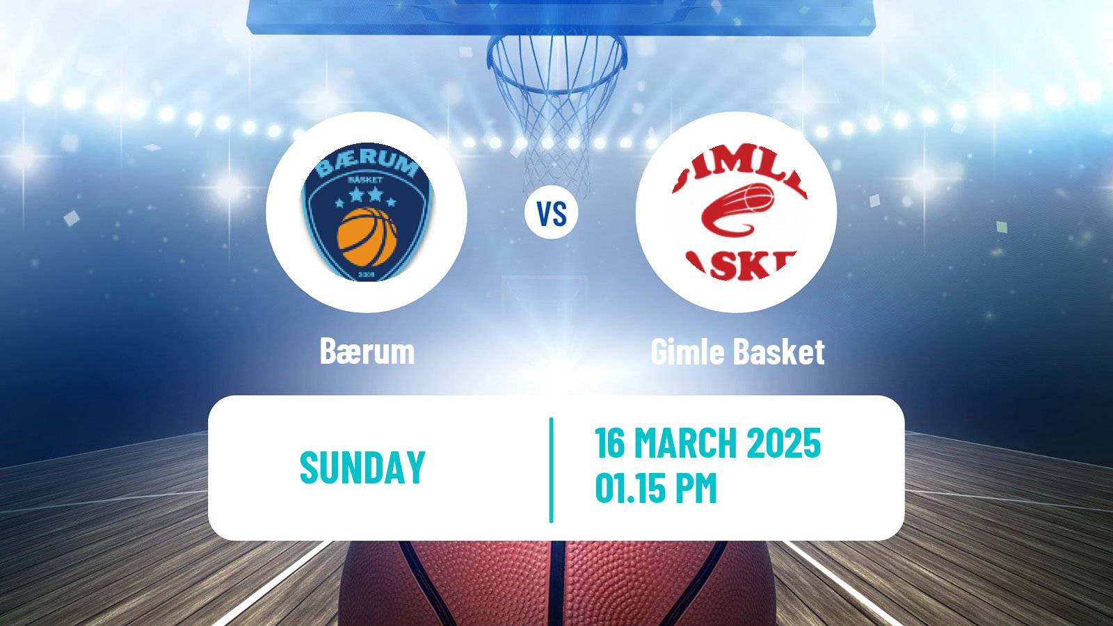 Basketball Norwegian BLNO Bærum - Gimle