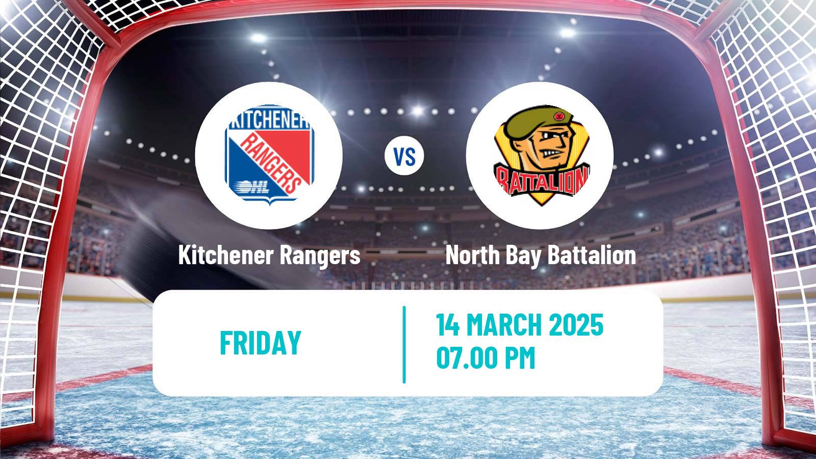 Hockey OHL Kitchener Rangers - North Bay Battalion