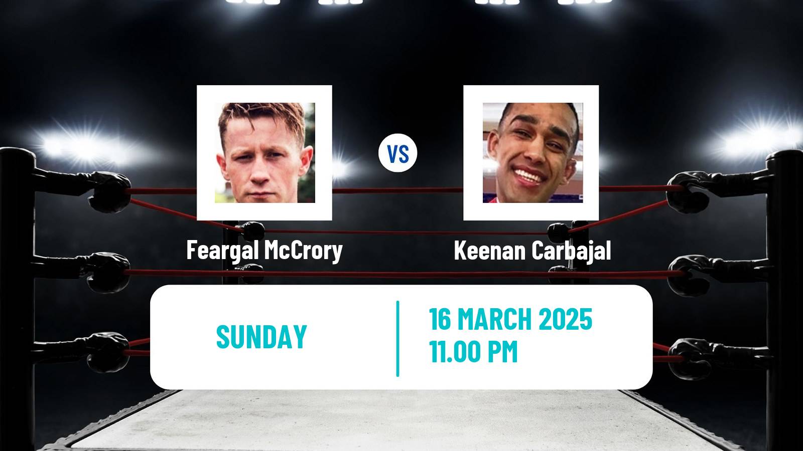 Boxing Super Featherweight Others Matches Men Feargal McCrory - Keenan Carbajal