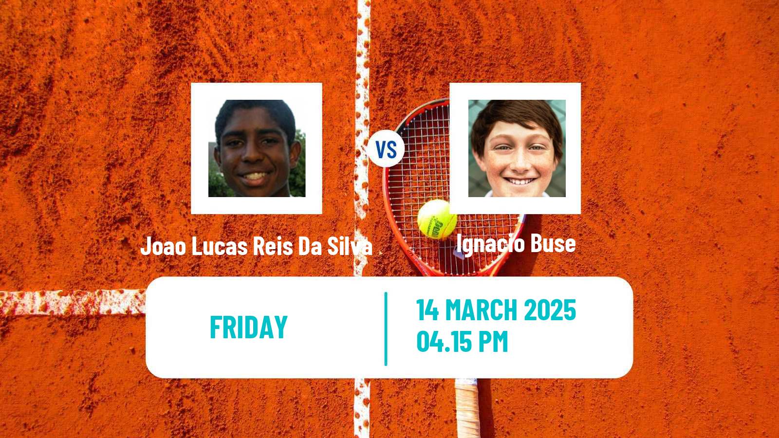 Tennis Santiago Challenger Men Joao Lucas Reis Da Silva - Ignacio Buse