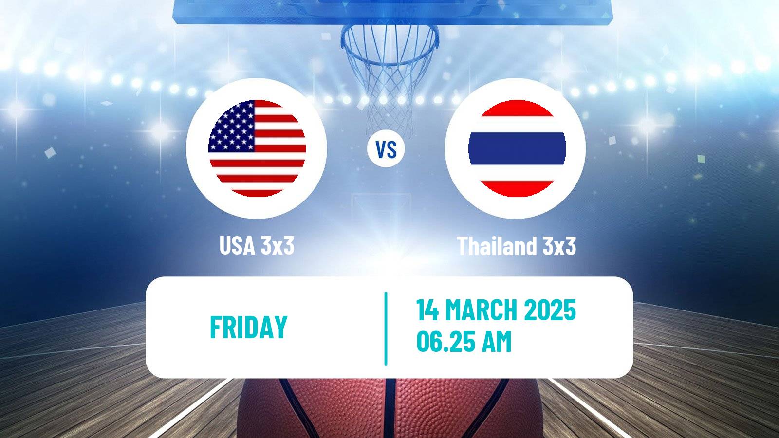 Basketball Champions Cup 3x3 Basketball USA 3x3 - Thailand 3x3
