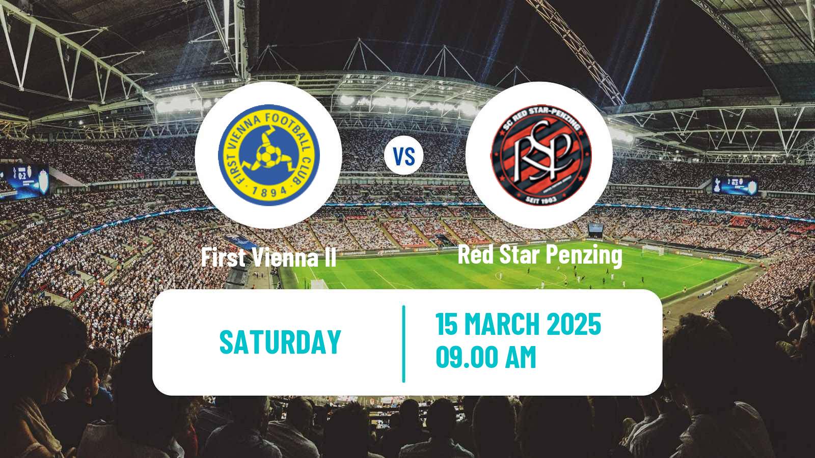 Soccer Austrian Landesliga Wien First Vienna II - Red Star Penzing