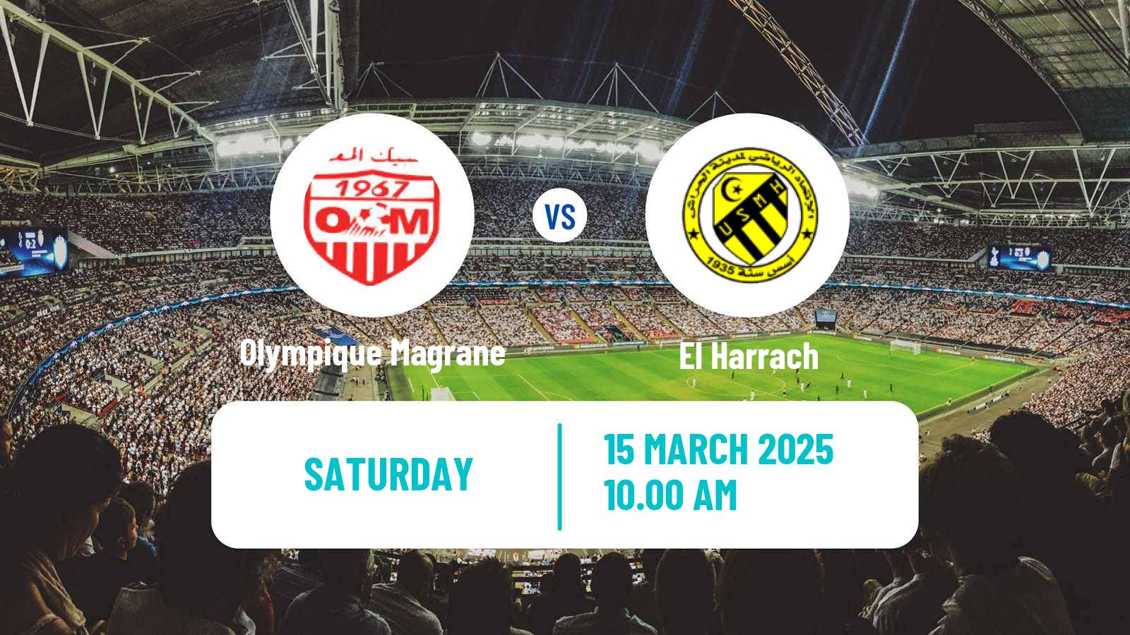 Soccer Algerian Ligue 2 Olympique Magrane - El Harrach