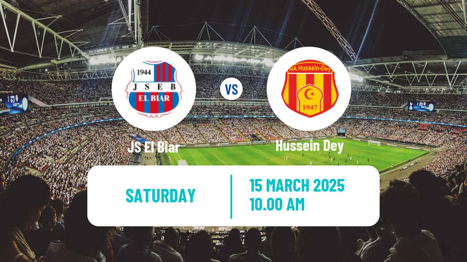Soccer Algerian Ligue 2 El Biar - Hussein Dey