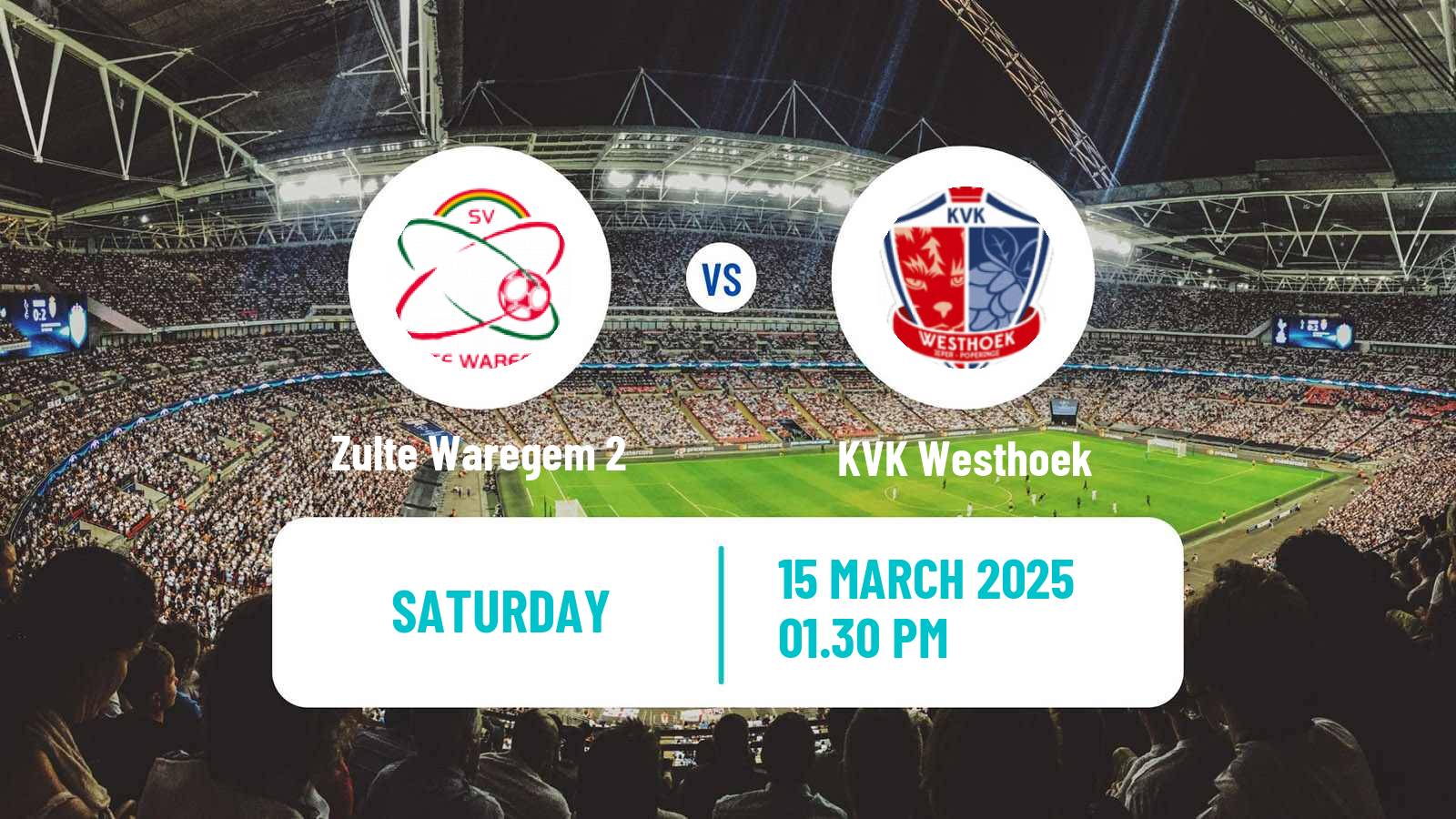 Soccer Belgian Second Amateur Division Group A Zulte Waregem 2 - Westhoek