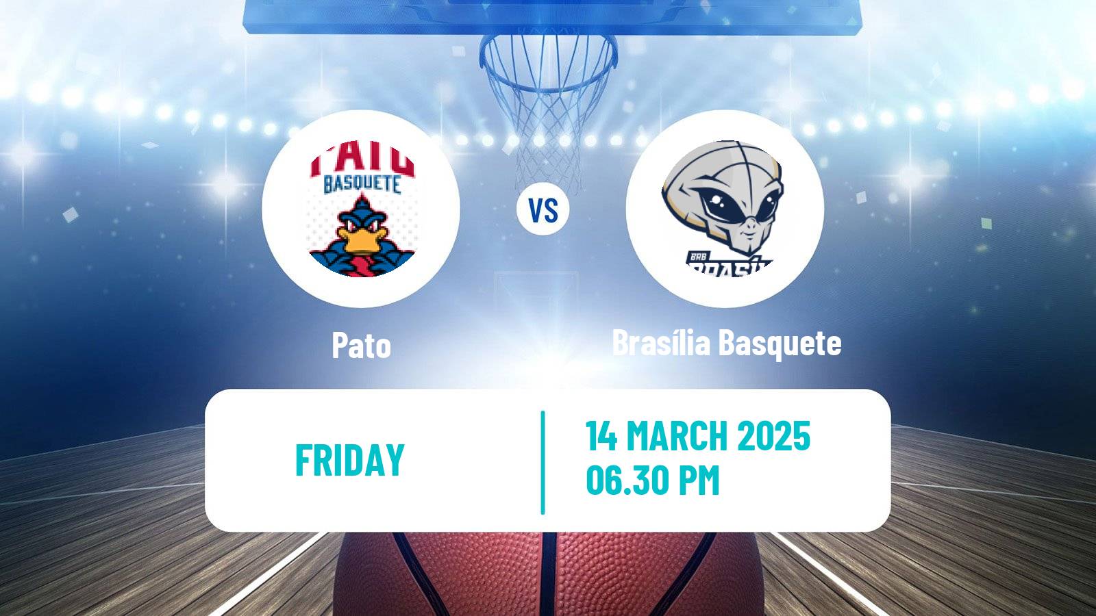 Basketball Brazilian NBB Pato - Brasília Basquete