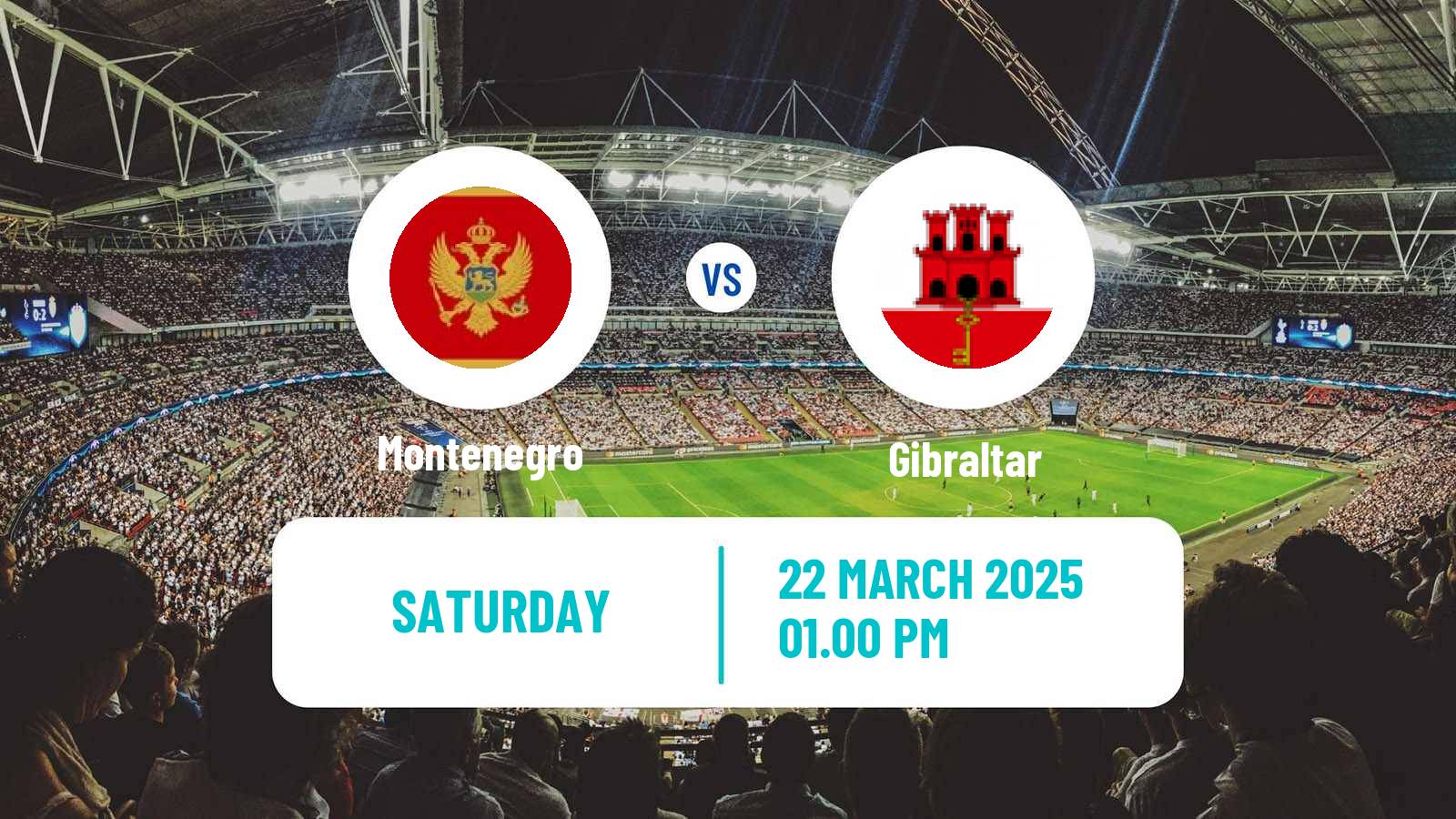 Soccer FIFA World Cup Montenegro - Gibraltar
