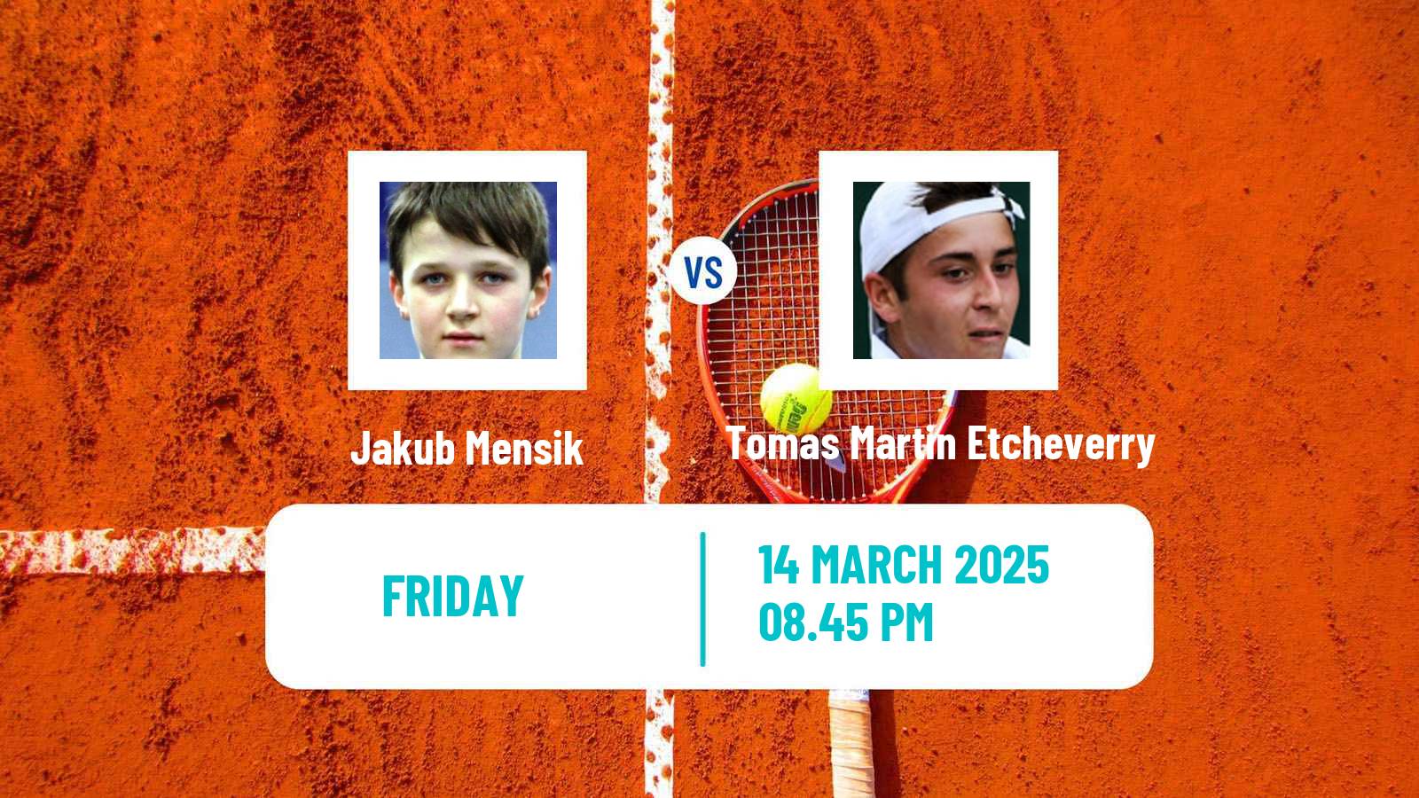 Tennis Cap Cana Challenger Men Jakub Mensik - Tomas Martin Etcheverry