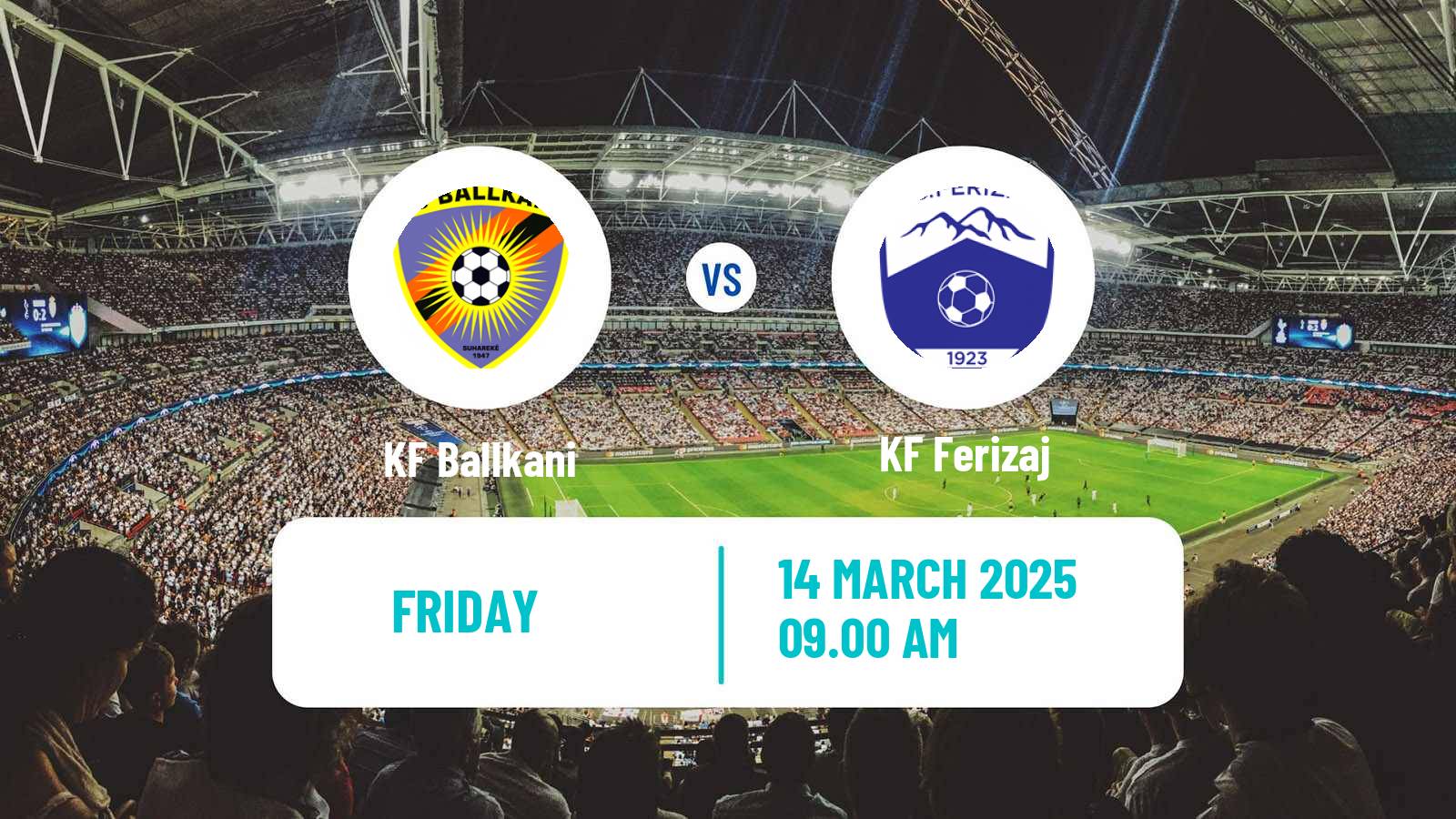 Soccer Kosovo Superliga Ballkani - Ferizaj