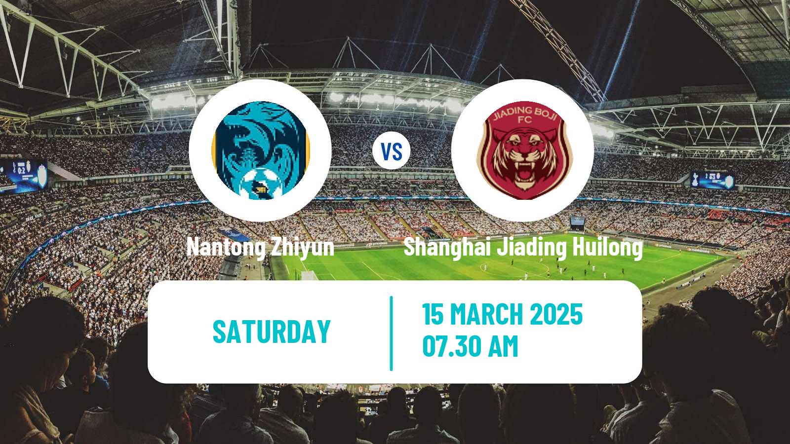 Soccer Chinese Jia League Nantong Zhiyun - Shanghai Jiading Huilong