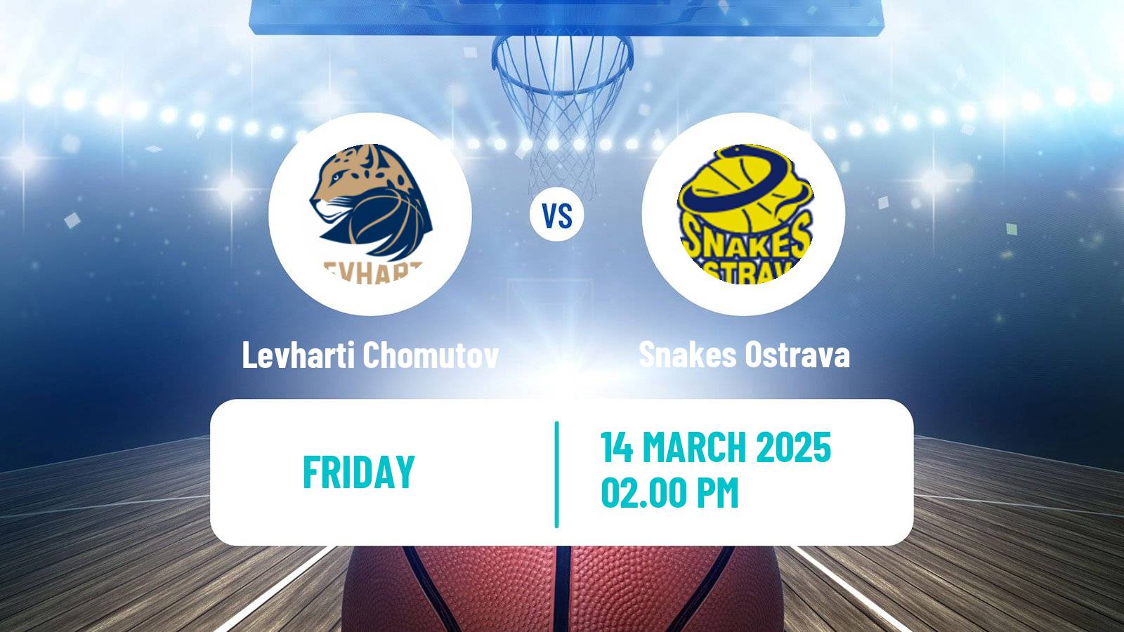 Basketball Czech 1 Liga Basketball Levharti Chomutov - Snakes Ostrava