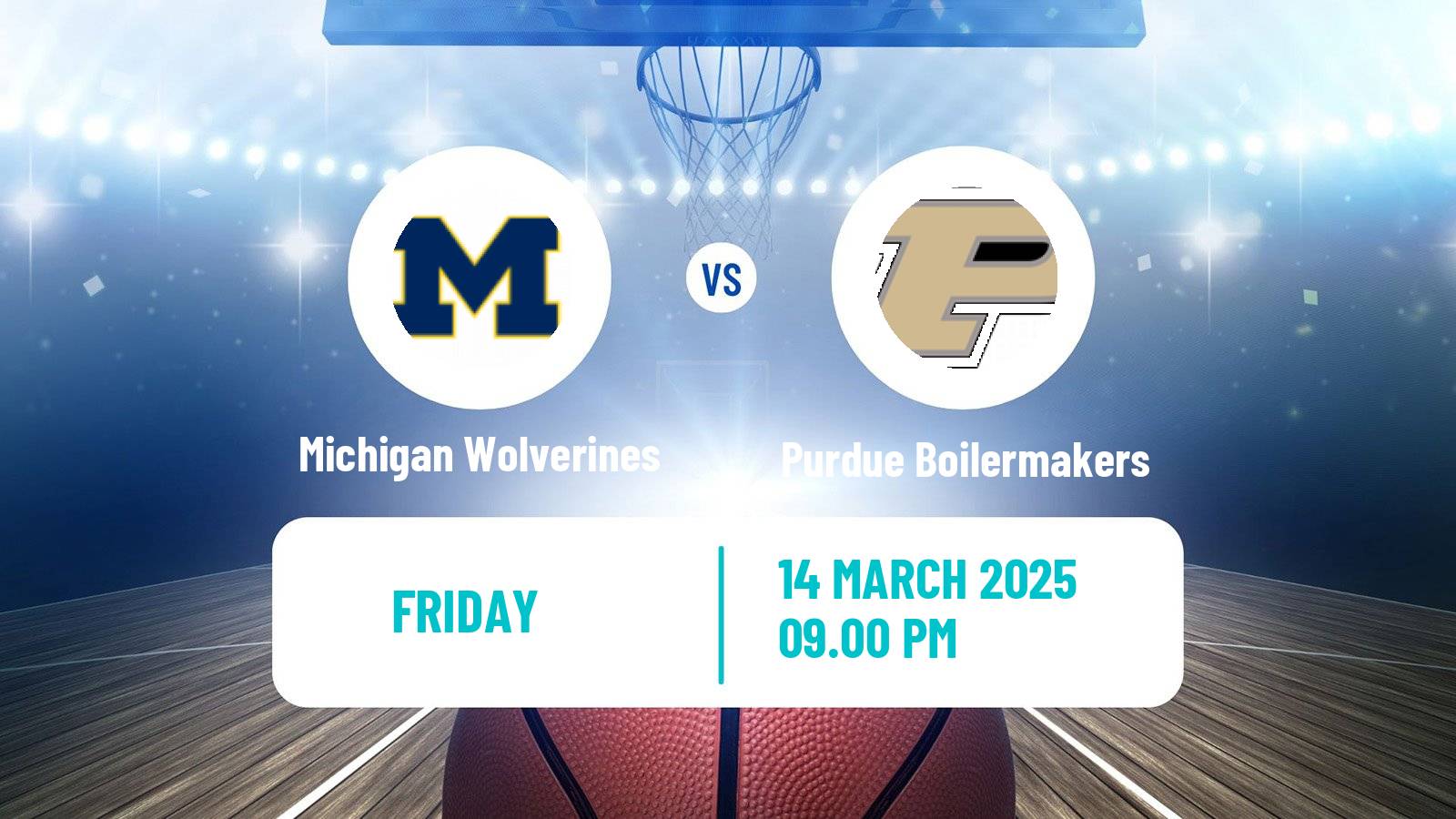 Basketball NCAA College Basketball Michigan Wolverines - Purdue Boilermakers