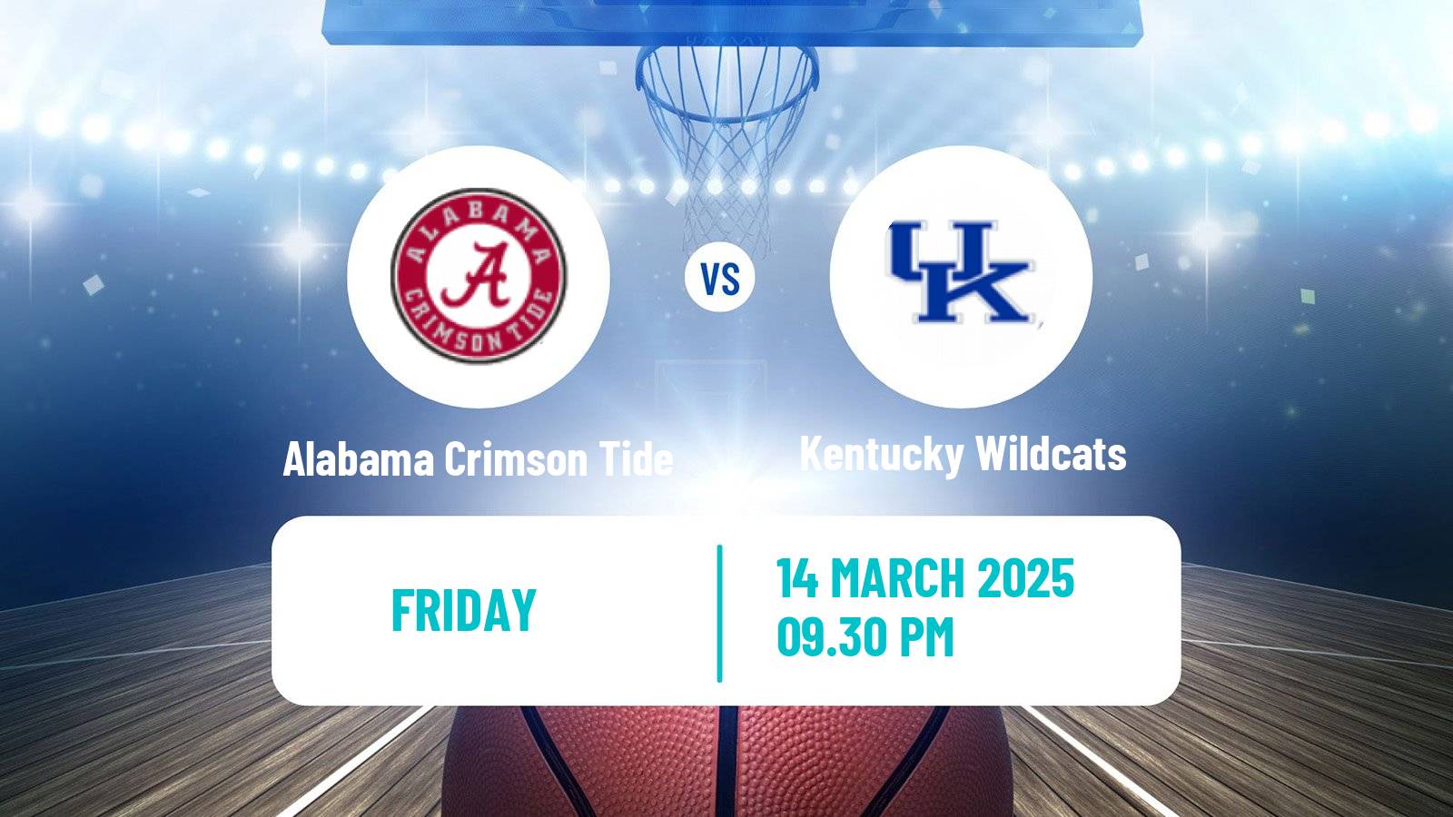 Basketball NCAA College Basketball Alabama Crimson Tide - Kentucky Wildcats