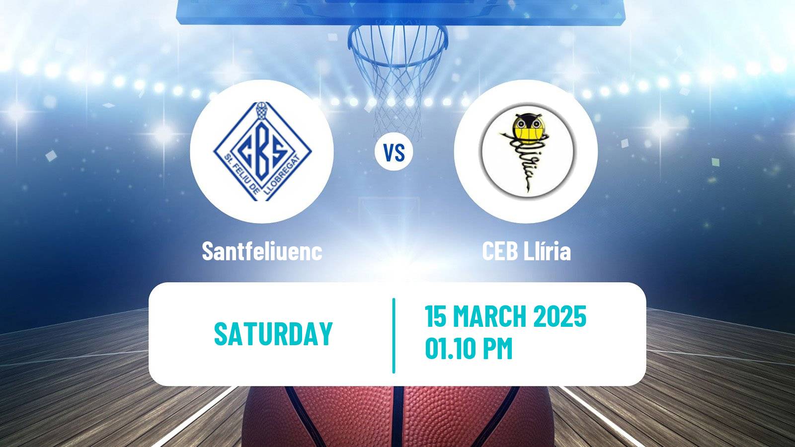 Basketball Spanish LEB Plata Santfeliuenc - Llíria