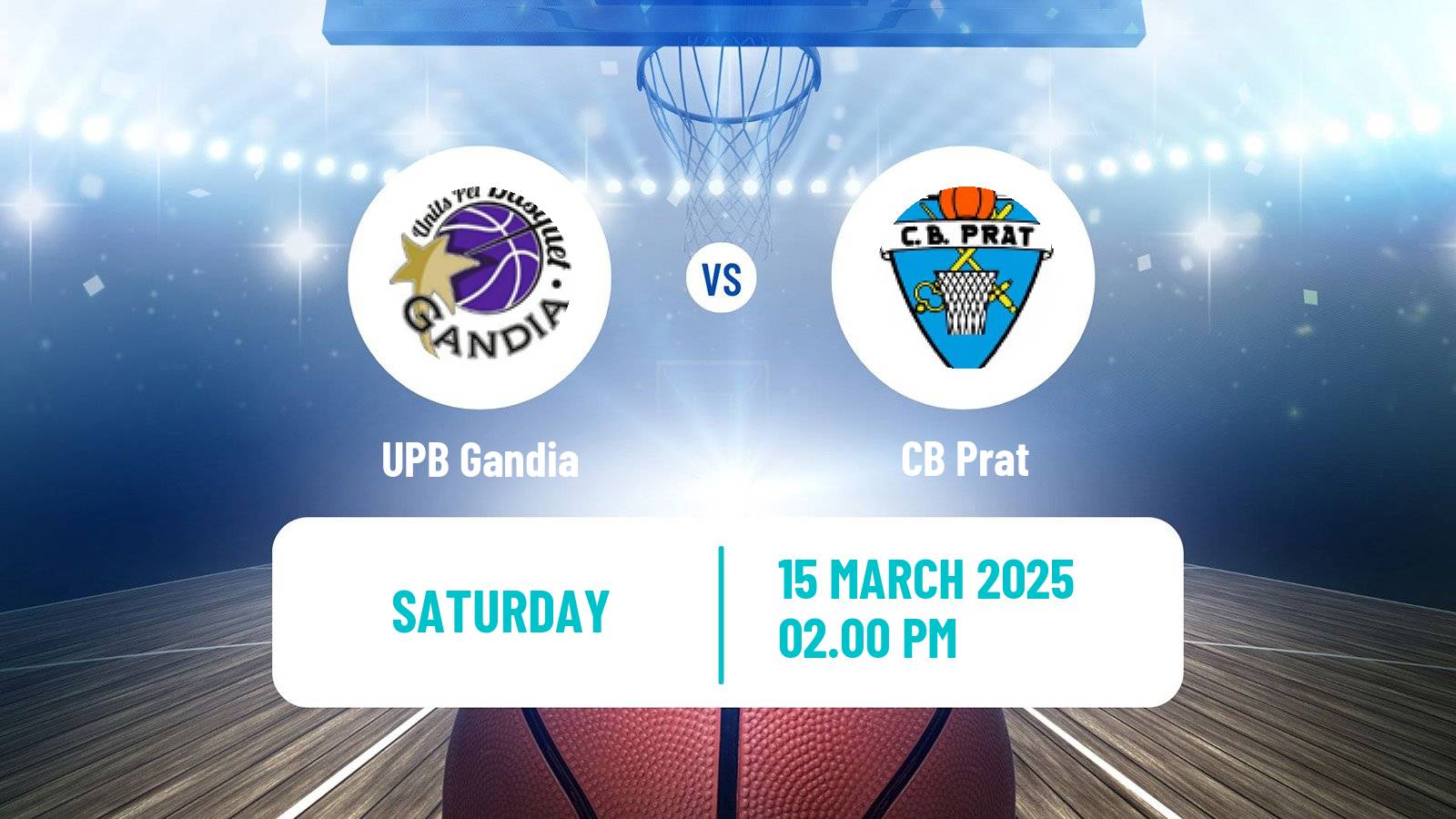 Basketball Spanish LEB Plata Gandia - Prat