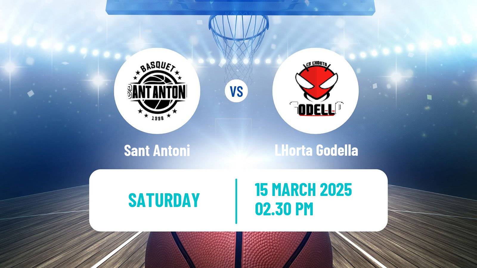 Basketball Spanish LEB Plata Sant Antoni - LHorta Godella