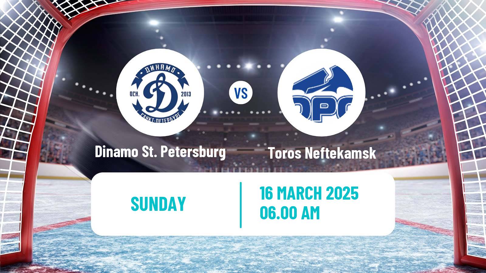 Hockey VHL Dinamo St. Petersburg - Toros Neftekamsk