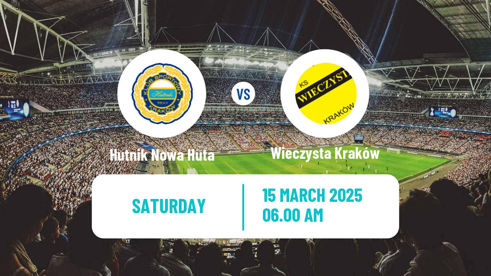 Soccer Polish Division 2 Hutnik Nowa Huta - Wieczysta Kraków