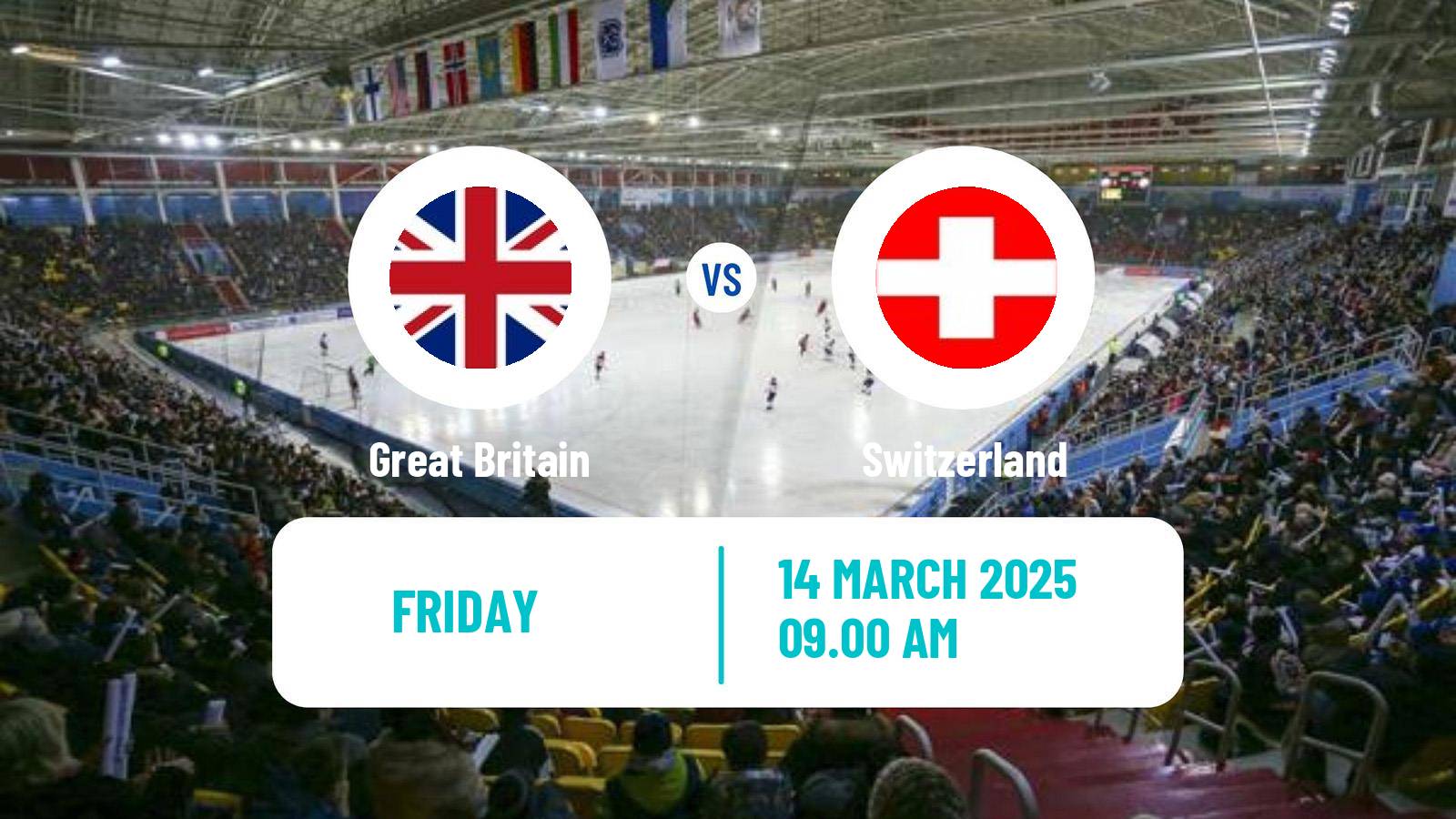 Bandy Bandy World Championship B Great Britain - Switzerland