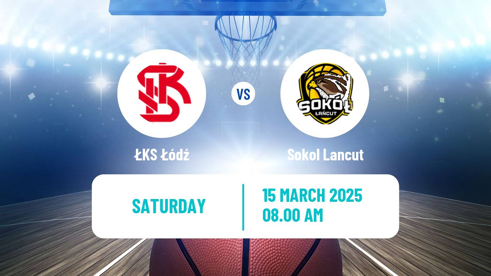Basketball Polish 1 Liga Basketball ŁKS Łódź - Sokol Lancut