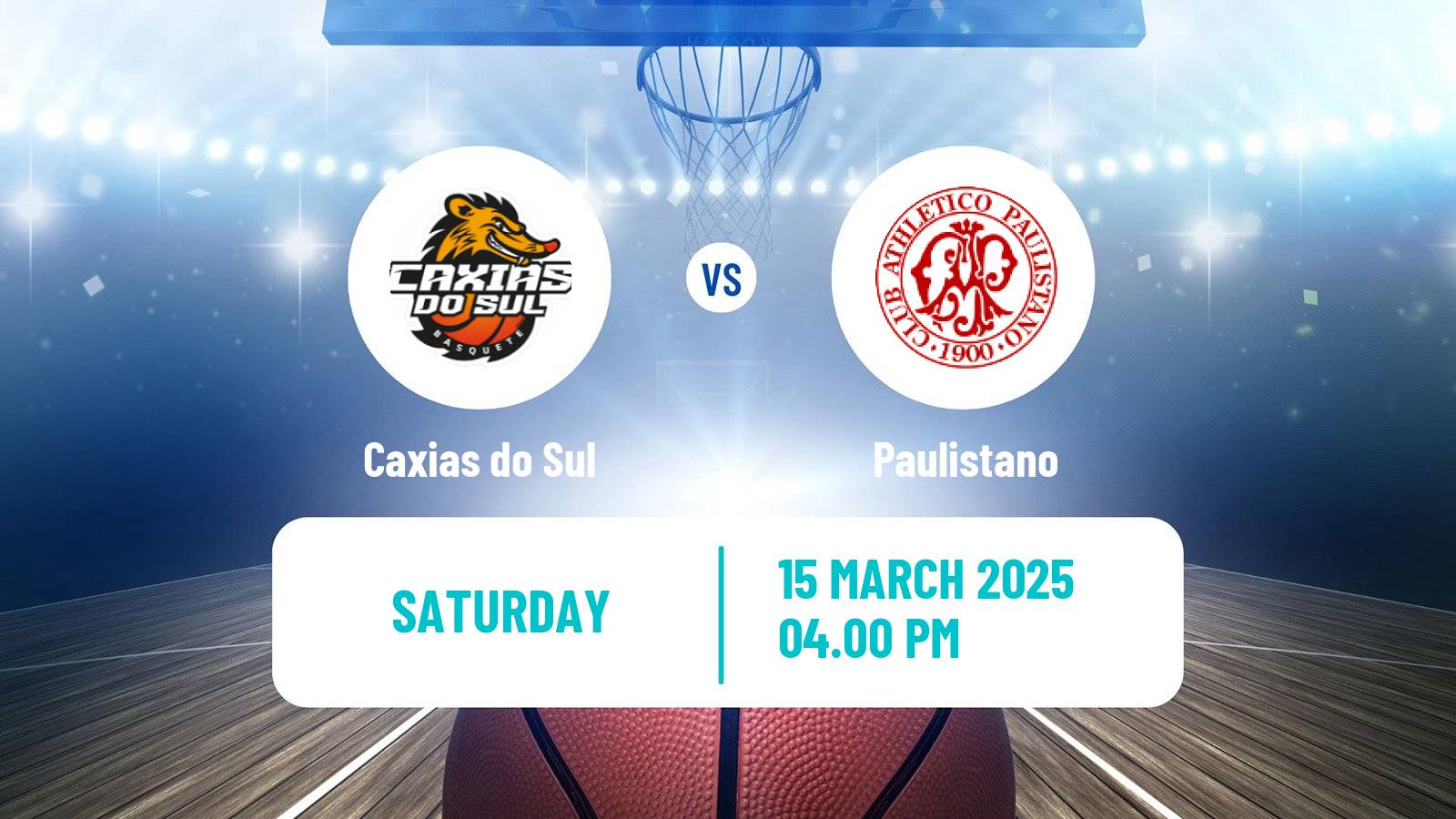 Basketball Brazilian NBB Caxias do Sul - Paulistano