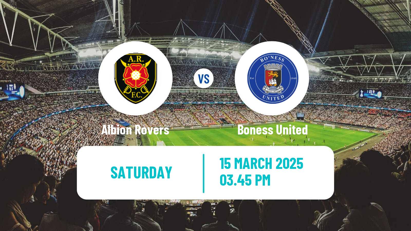 Soccer Scottish Lowland League Albion Rovers - Boness United