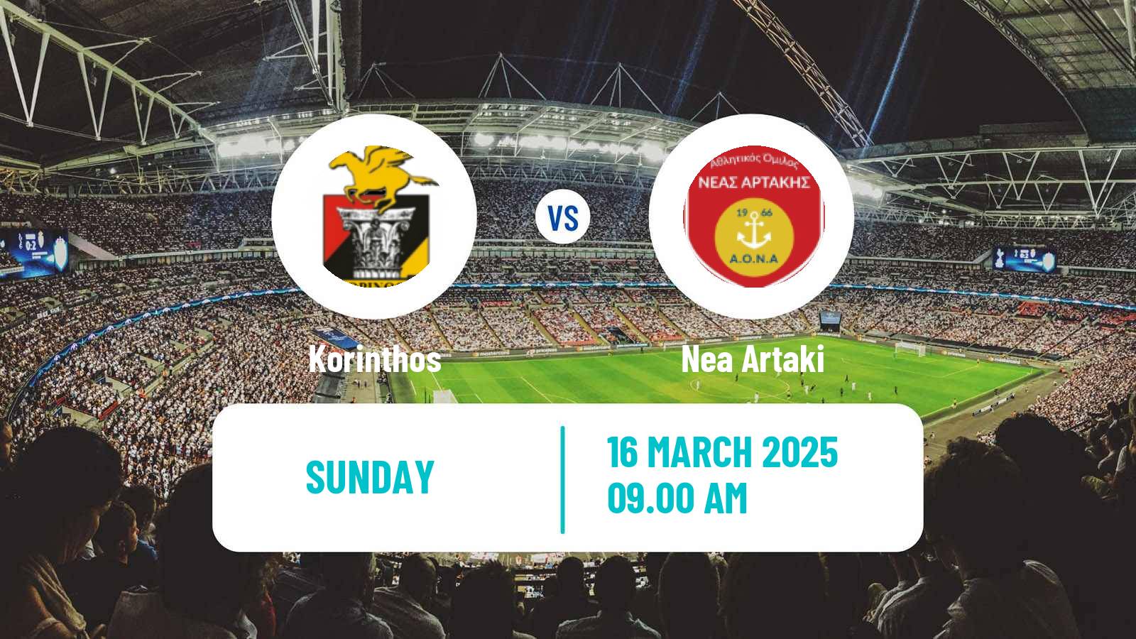 Soccer Greek Gamma Ethniki - Group 3 Korinthos - Nea Artaki