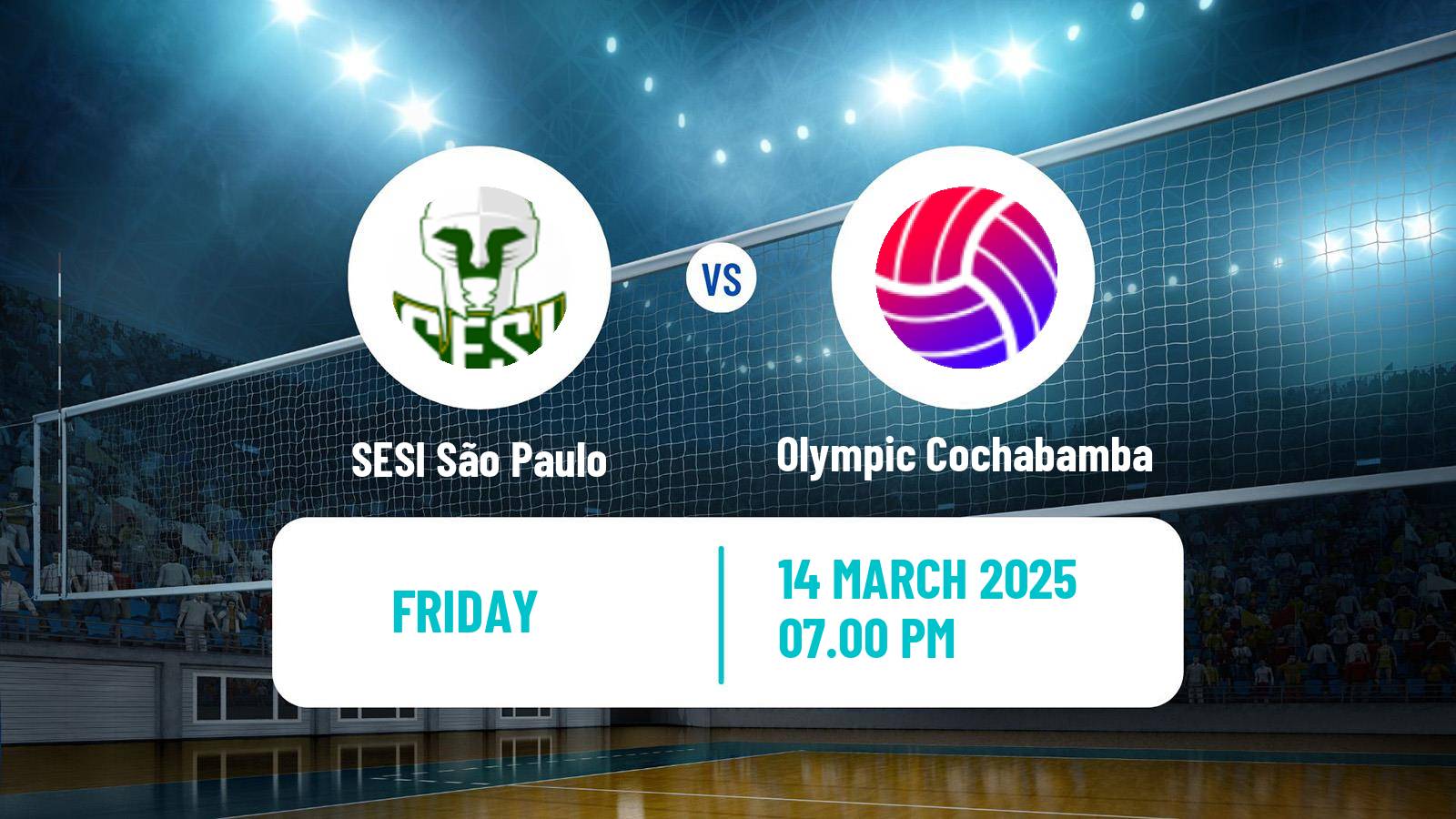 Volleyball South American Club Championship Volleyball SESI São Paulo - Olympic Cochabamba