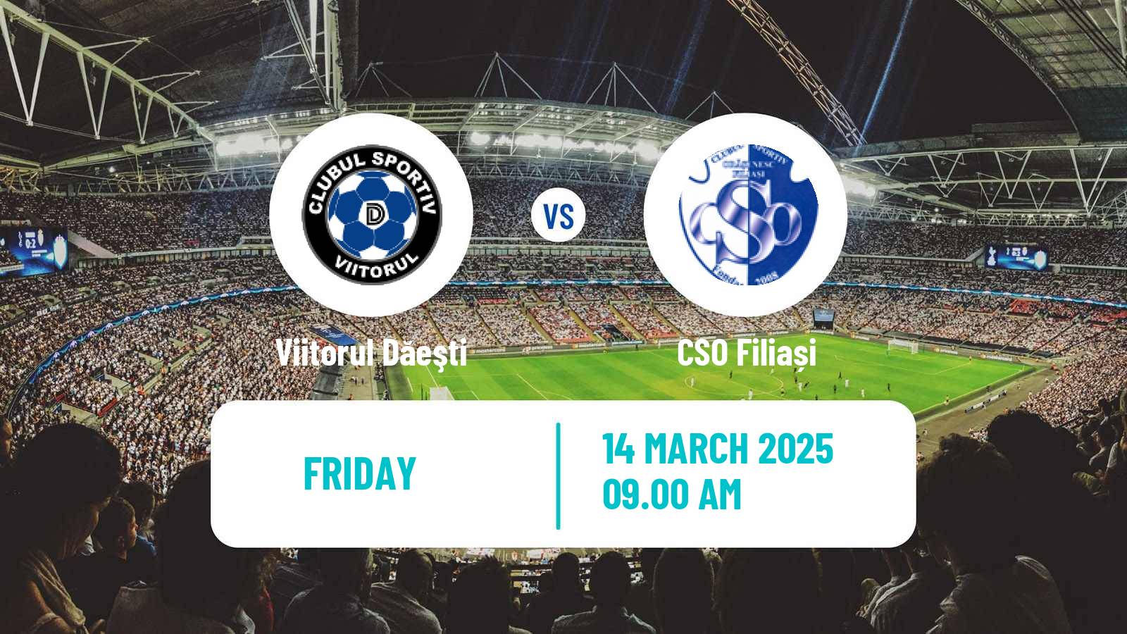 Football Romanian Liga 3 - Seria 8 Viitorul Dăeşti - Filiași