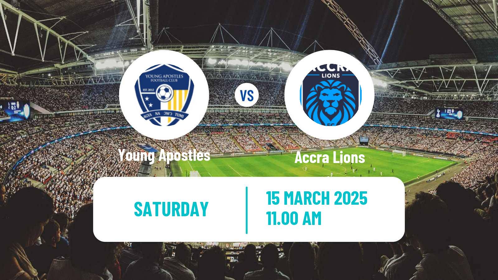 Soccer Ghanaian Premier League Young Apostles - Accra Lions