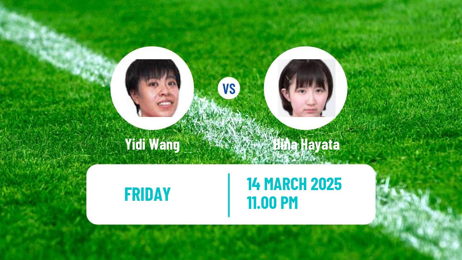 Table tennis Wtt Champions Chongqing Women Yidi Wang - Hina Hayata