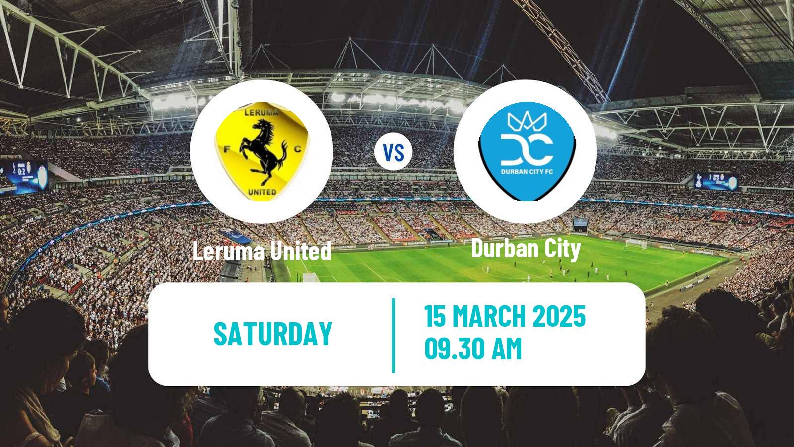 Soccer South African First Division Leruma United - Durban City