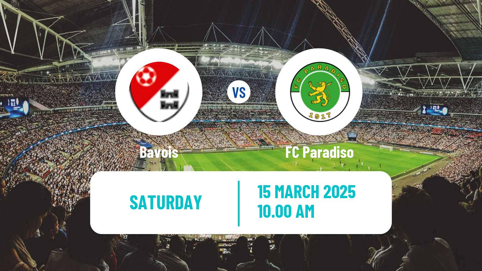 Soccer Swiss Promotion League Bavois - Paradiso
