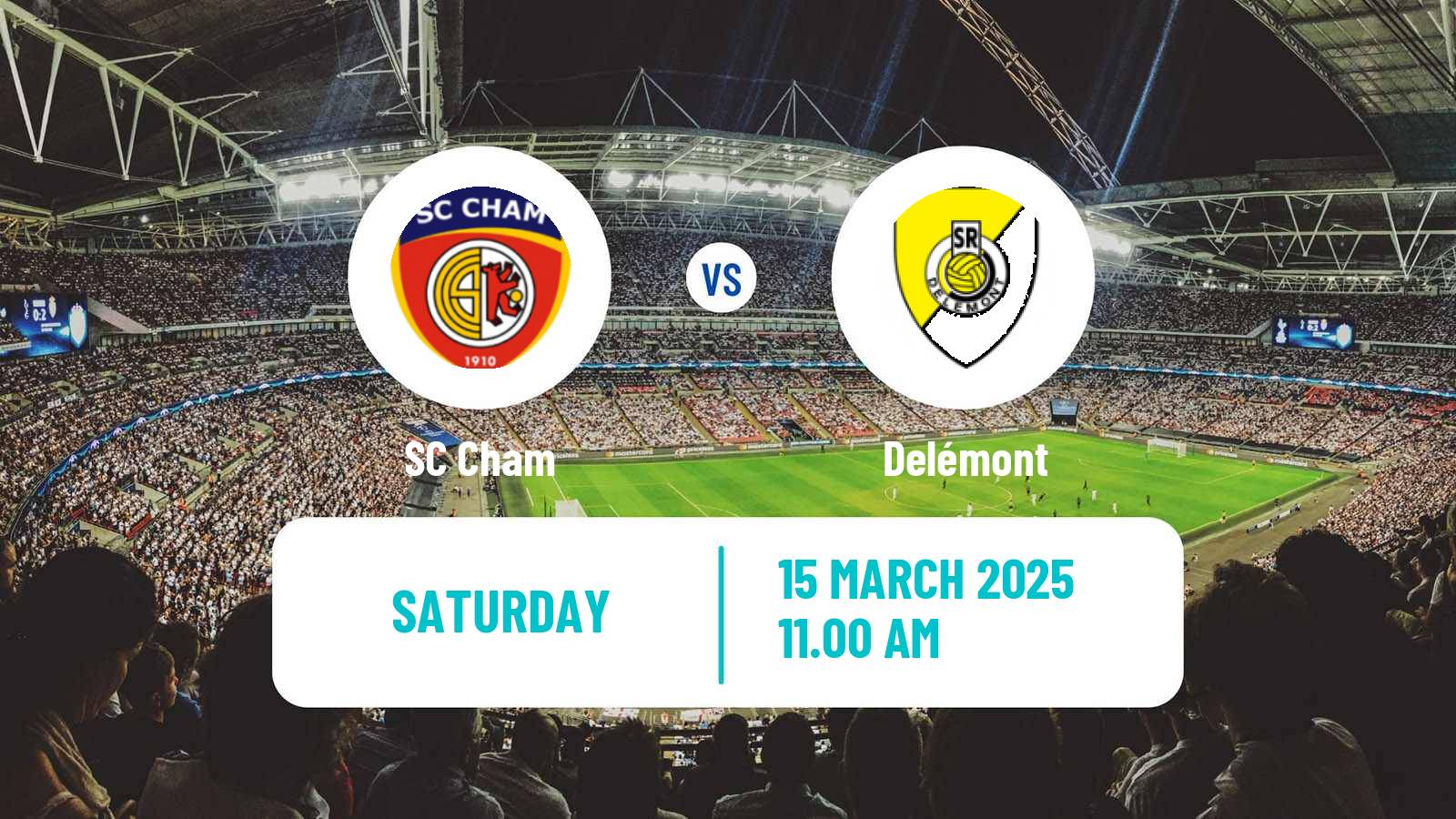 Soccer Swiss Promotion League Cham - Delémont