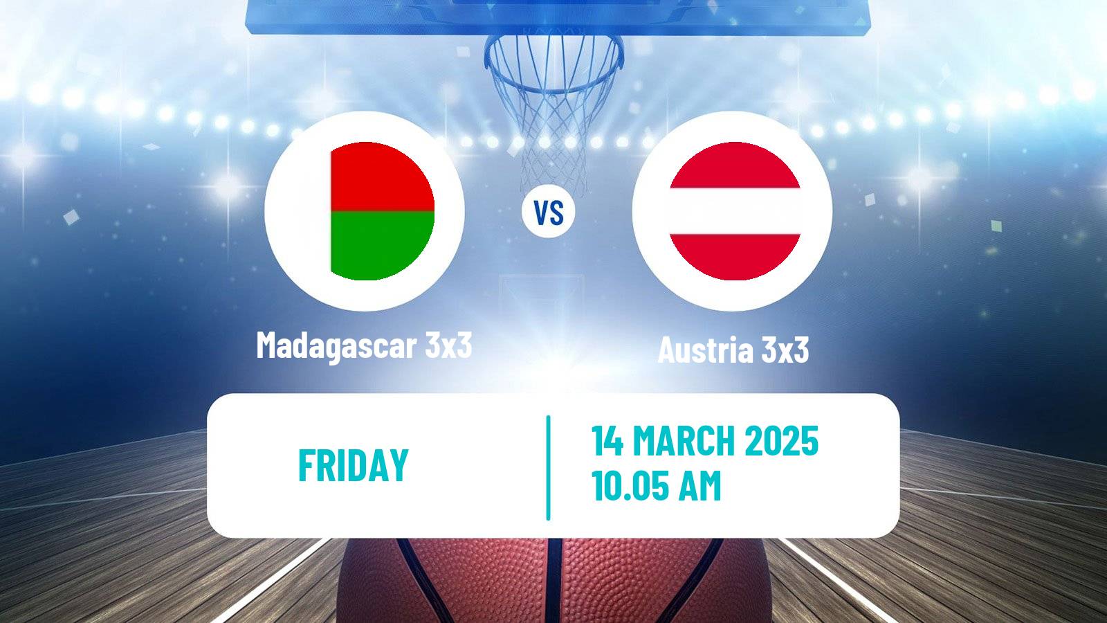 Basketball Champions Cup 3x3 Basketball Madagascar 3x3 - Austria 3x3