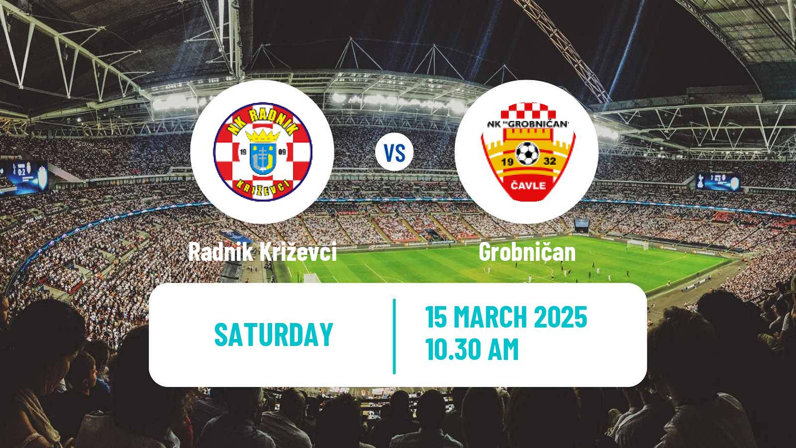 Soccer Croatian Druga NL Radnik Križevci - Grobničan