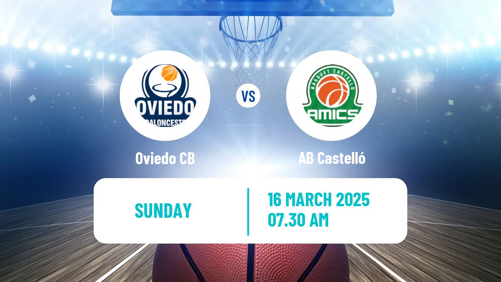 Basketball Spanish LEB Oro Oviedo - Castelló