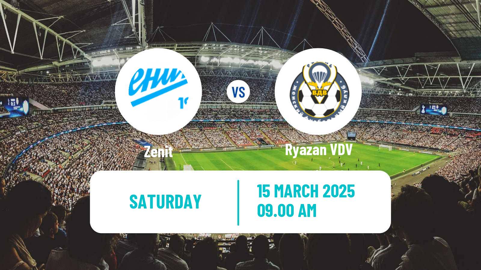 Soccer Russian Supreme Division Women Zenit - Ryazan VDV