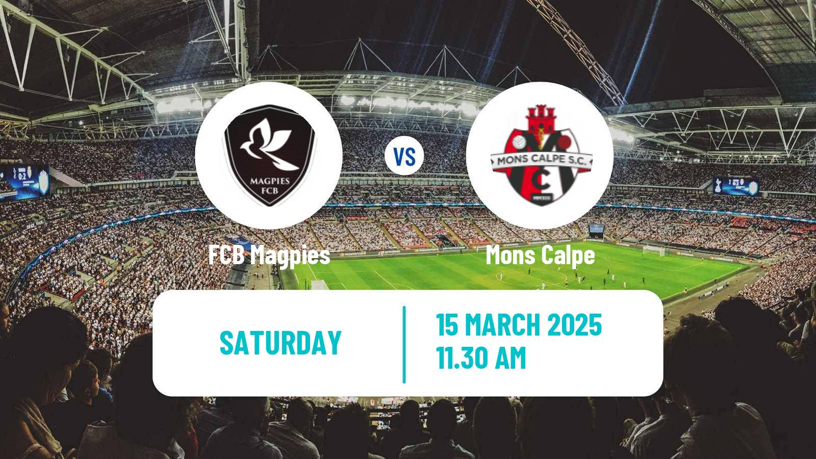 Soccer Gibraltar National League Magpies - Mons Calpe