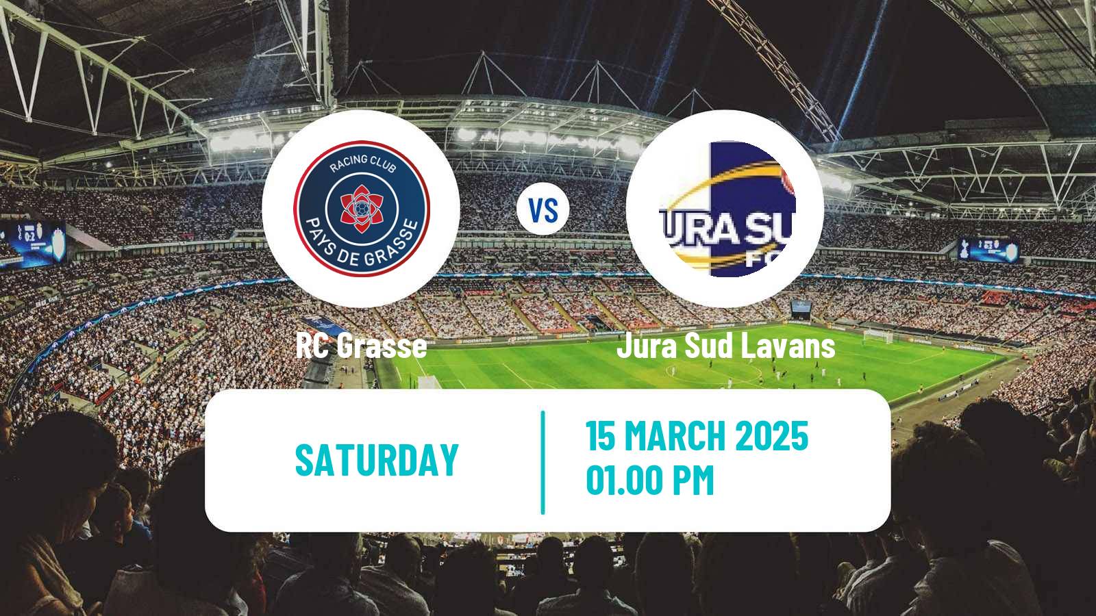 Soccer French National 2 - Group A Grasse - Jura Sud Lavans
