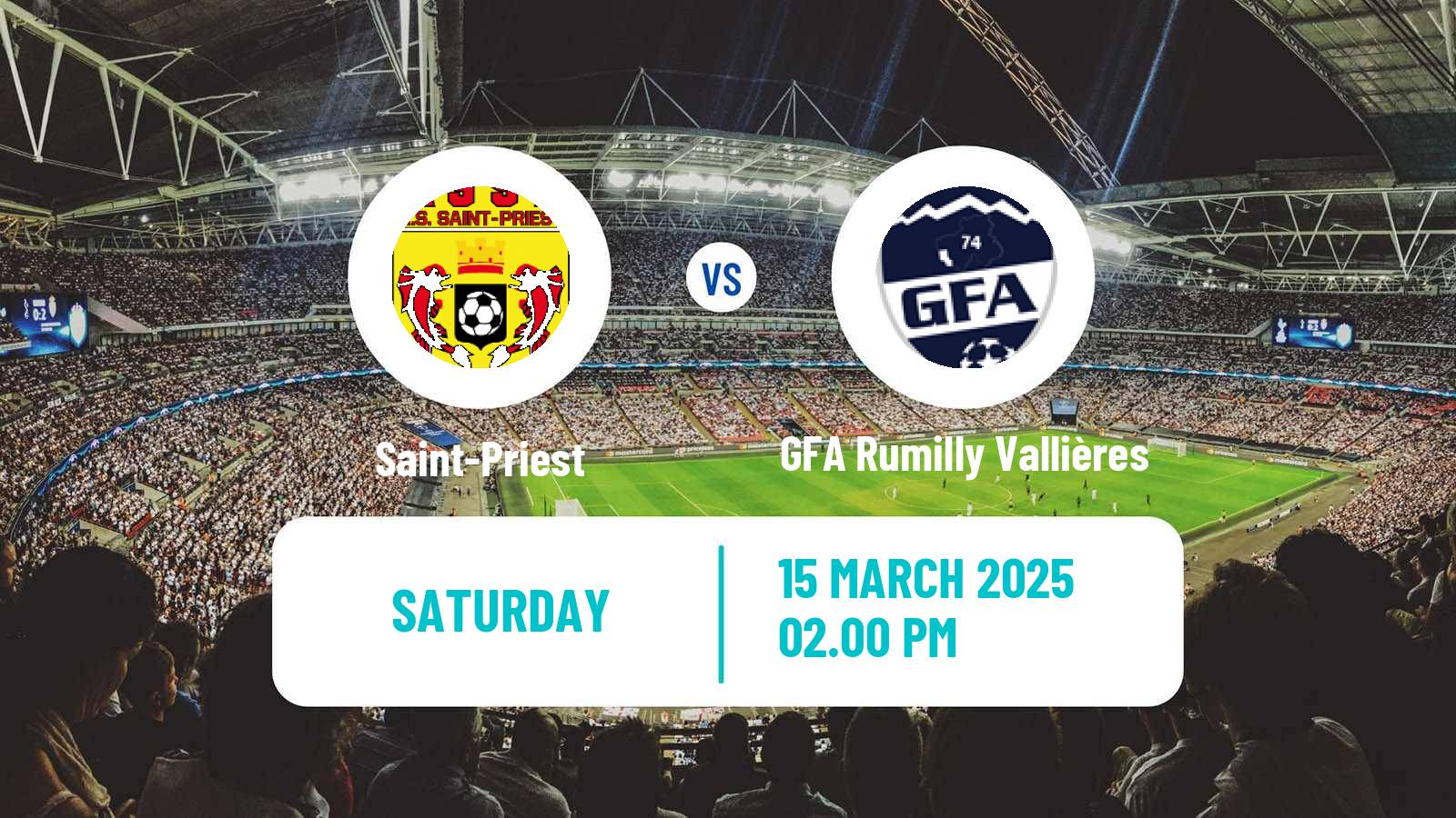 Soccer French National 2 - Group A Saint-Priest - GFA Rumilly Vallières