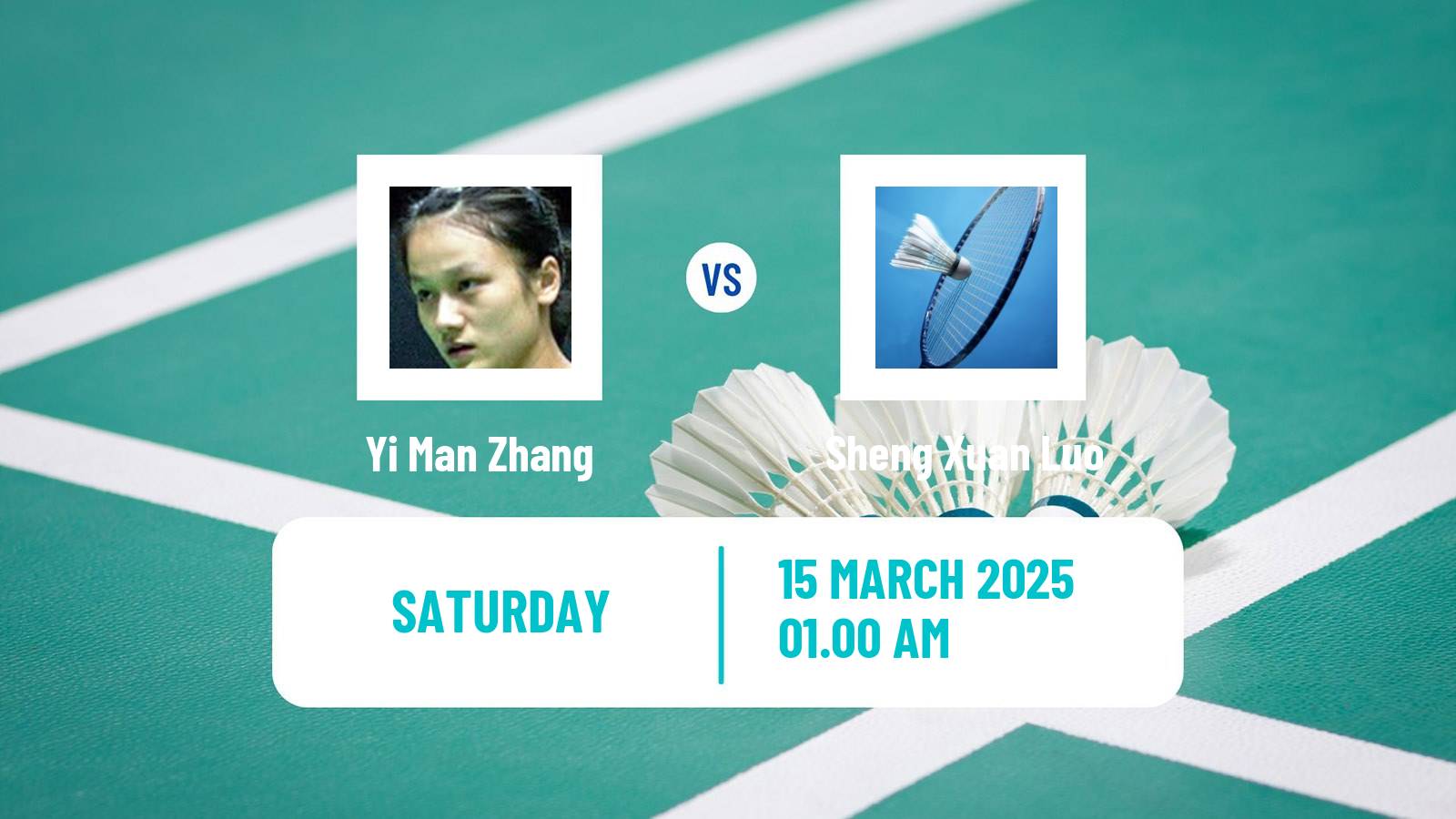 Badminton BWF World Tour China Masters Women Yi Man Zhang - Sheng Xuan Luo