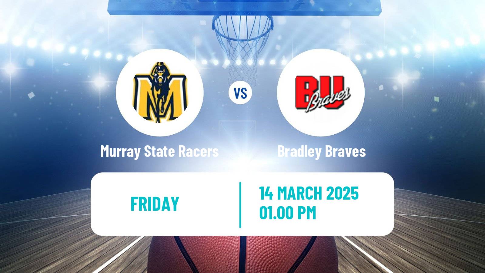 Basketball NCAA College Basketball Women Murray State Racers - Bradley Braves