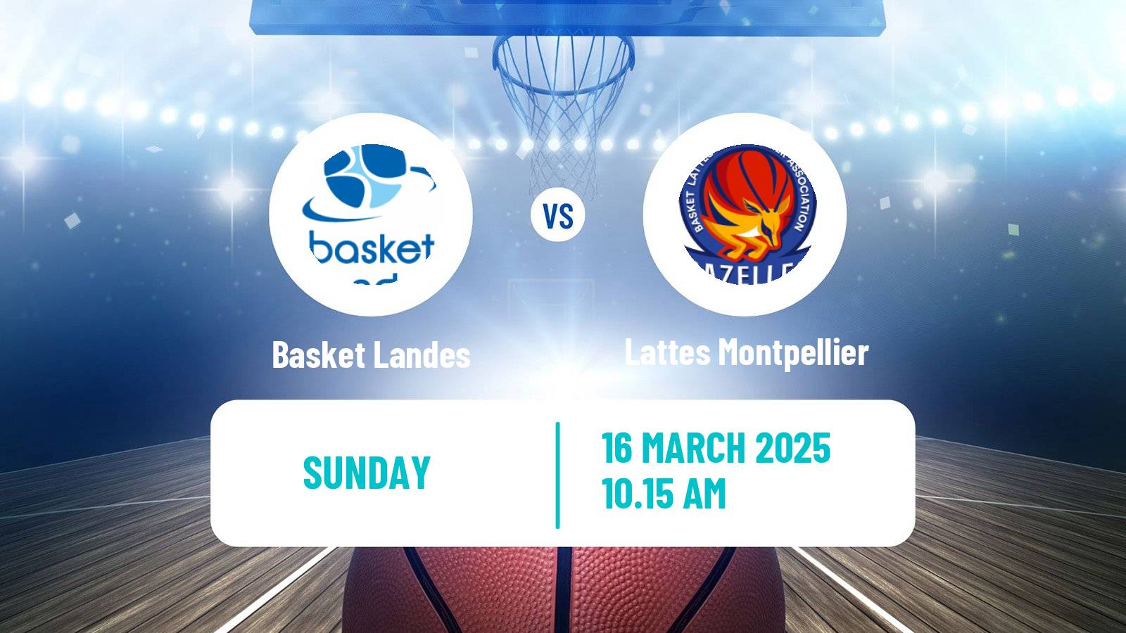 Basketball French LFB Basket Landes - Lattes Montpellier