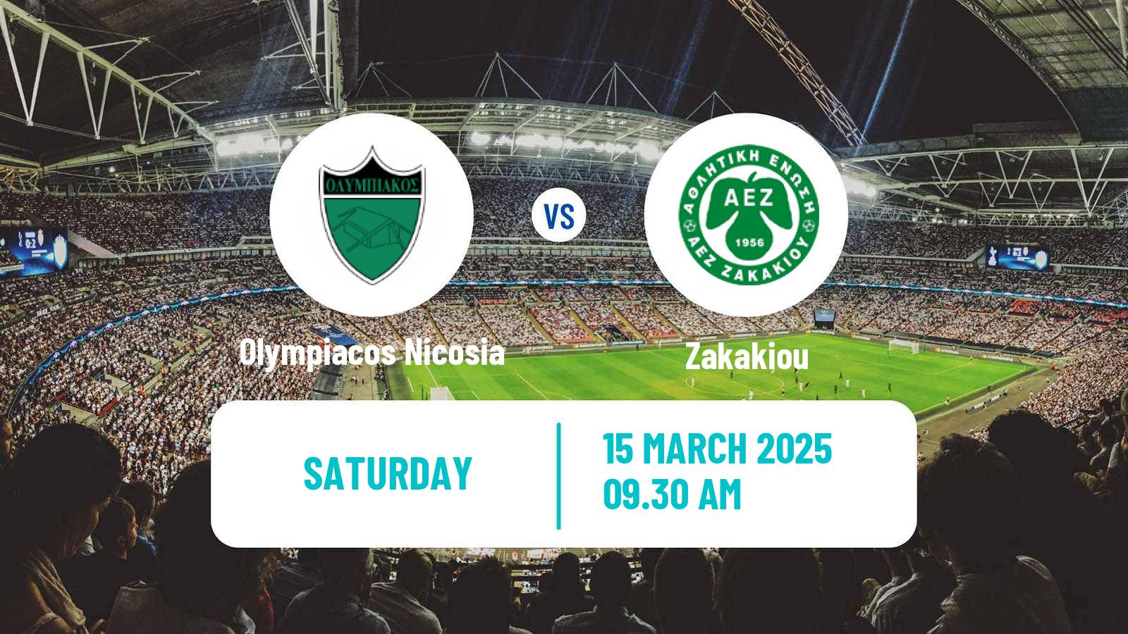 Soccer Cypriot Division 2 Olympiacos Nicosia - Zakakiou