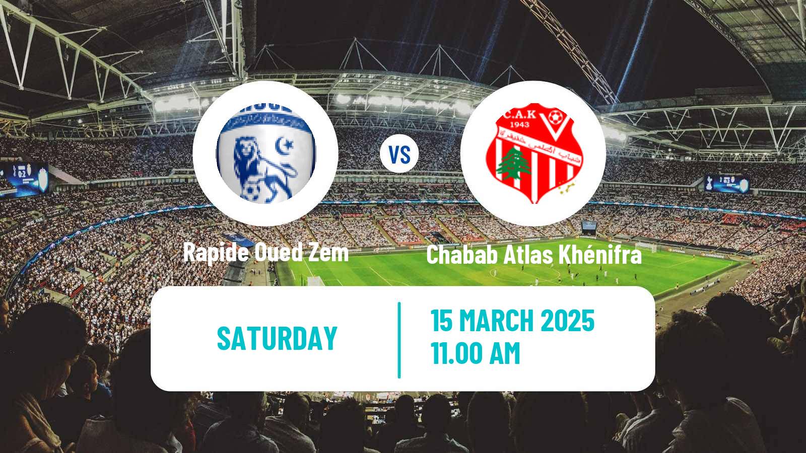 Soccer Moroccan Botola 2 Rapide Oued Zem - Chabab Atlas Khénifra